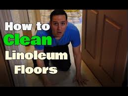 how to clean linoleum floors remove