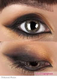 pictures eye makeup ideas gold and