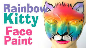 Rainbow Kitty Face Paint Learn To