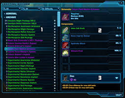 Swtor Crew Skills And Crafting A Beginners Guide Vulkk Com