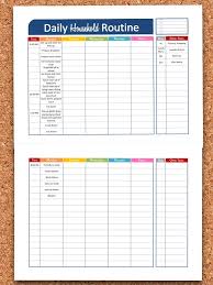 20 Thorough Daily Routine Chart For Kids Template