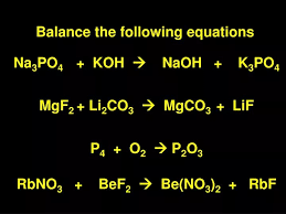 Ppt Balance The Following Equations