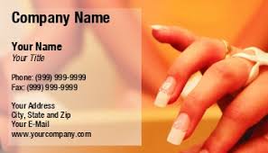 manicurist business cards