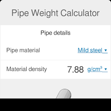 pipe weight calculator