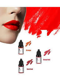 3 color pigment set for lip gloss