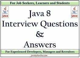 java 8 interview questions javatech