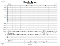 Bemsha Swing Big Band Arrangement Rumba From Mconrad Music Store