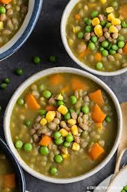 instant pot lentil and split pea soup