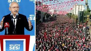 Mersin'de gövde gösterisi! Kılıçdaroğlu alanı tıka basa dolduran kalabalığa  seslendi