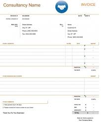 Contractor Billing Invoice Template Free Consulting Invoice Template