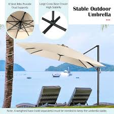 Patio Umbrella Outdoor Beige Np10288be