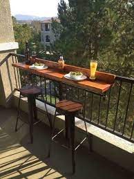 Diy Balcony Bar Top Apartment Patio