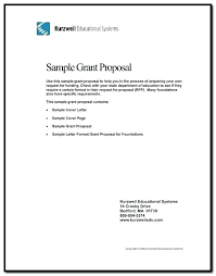 Sample Grant Application Cover Letter Sample Cover Letter For Non