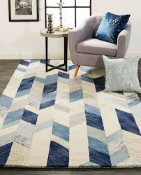 arazad rug blue ivory 2 x 3