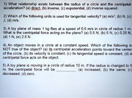 Circle And The Centripetal Acceleration