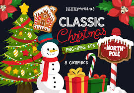 Classic Christmas Graphic By Digitalpapers Creative Fabrica