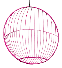 ✅ browse our daily deals for even more savings! Bubble Hanging Chair Half And Half Pattern Pink Chairish