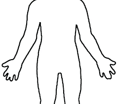 Human Body Outlines Front And Back Page Outline Images For