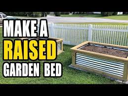 raised garden bed with corrugated steel