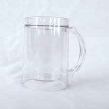 acrylic beer mug ice mug handle beer