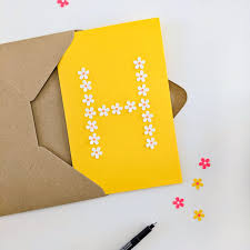 simple diy flower birthday card to wow