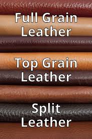 top grain leather vs split leather