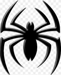 It follows an experienced peter parker facing all new threats in a vast and expansive new york city. Black Spider Man Logo Spider Man Venom Miles Morales Logo Stencil Venom Heroes Superhero Monochrome Png Pngwing