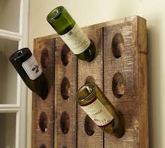 French Wine Bottle Riddling Rack Wall