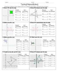 8th grade math transformations math