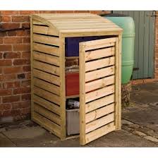 Small Outdoor Storage Box Natural Timber