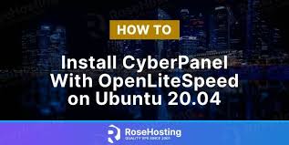install cyberpanel with openlitesd