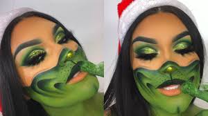 grinch glam makeup tutorial you