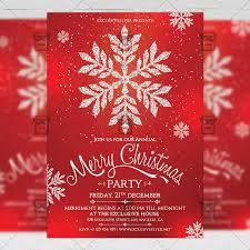 Christmas Invitation Seasonal A5 Flyer Template