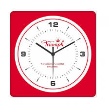 Square Wall Clock With Round Dial