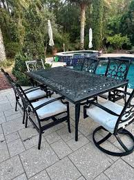 Cast Aluminum Outdoor Patio Table Set