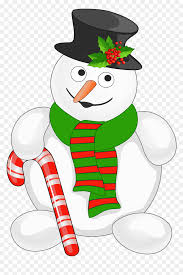 Download 2,224 christmas snowman free vectors. Cute Christmas Snowman Clipart Snowman With Candy Cane Hd Png Download Vhv