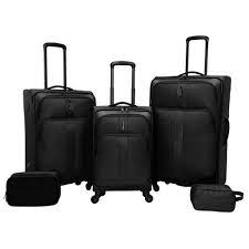 Black Luggage Set gambar png