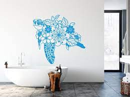 Turtle Wall Decor Sea Turtle Flower