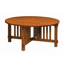Rio Mission Round Coffee Table Amish