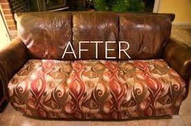 Top grain leather on all seating areas and armrests with leather match on front rails, sides and back Hide Your Couch S Wear And Tear With These 9 Ingenious Ideas Hometalk