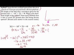 Quadratic Equation Word Problem Example