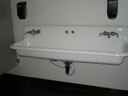 double trough sinks for bathrooms