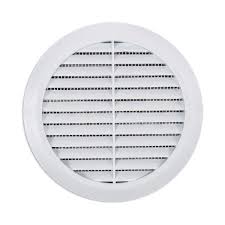 Air Vent Grille Circle 125mm 5 White
