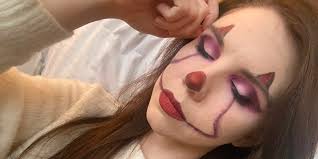a creepy clown makeup tutorial for
