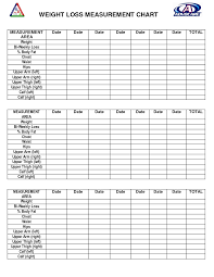 5 Free Printable Weight Loss Chart Unique Body Measurement