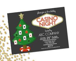 Holiday Party Invitation Company Casino Holiday Party