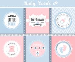 Cute Baby Arrival Cards Vector Vector Art Graphics Freevector Com