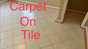 how to install carpet on tile you