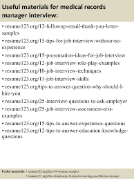 Top 8 Medical Records Manager Resume Samples