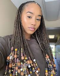 Short straight back with beads 2020. 23 Best Ponytails Braids With Beads 2020 For Natural Hair